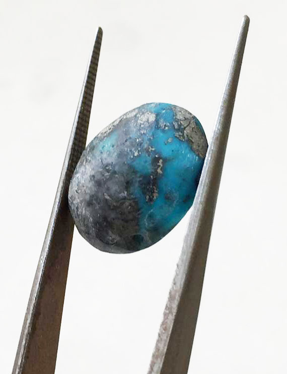 13.97 Ct Natural Irani Firoza (Iranian Turquoise) – Certified Original Gemstone | Gemshub